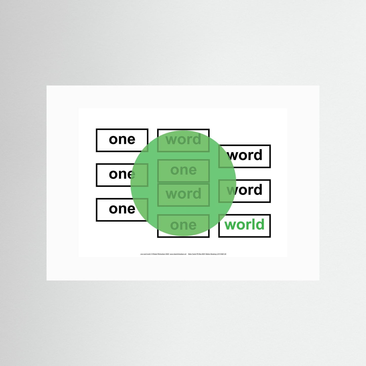 one word world