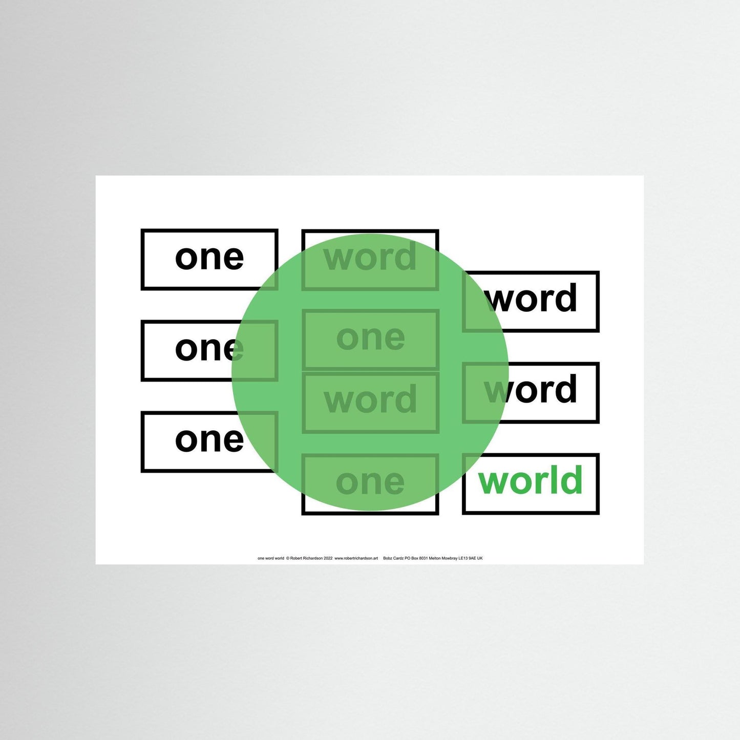 one word world