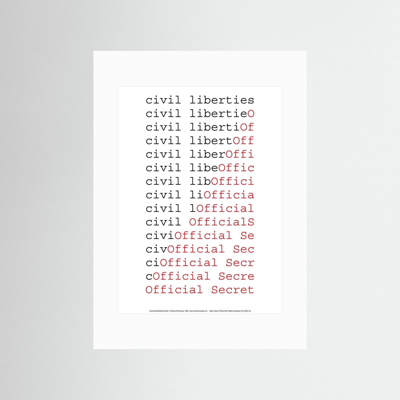 civil liberties/Official Secret