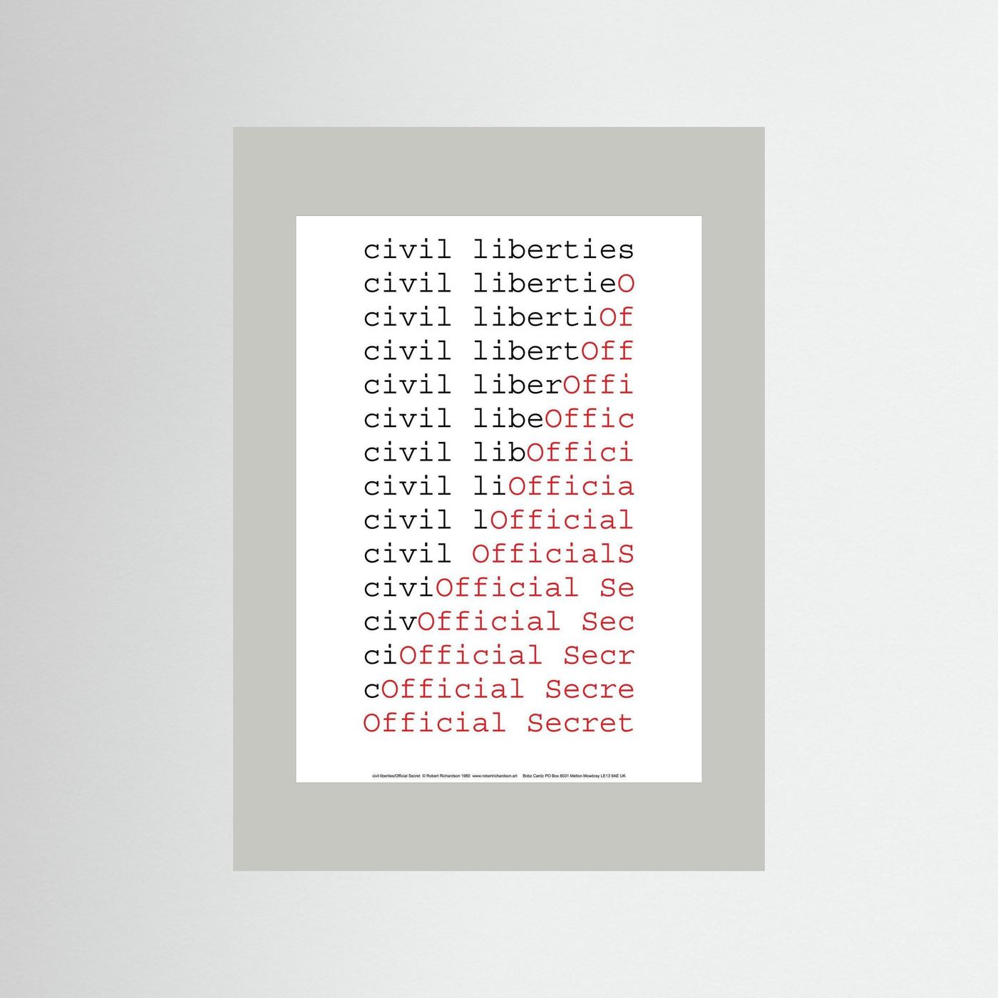 civil liberties/Official Secret