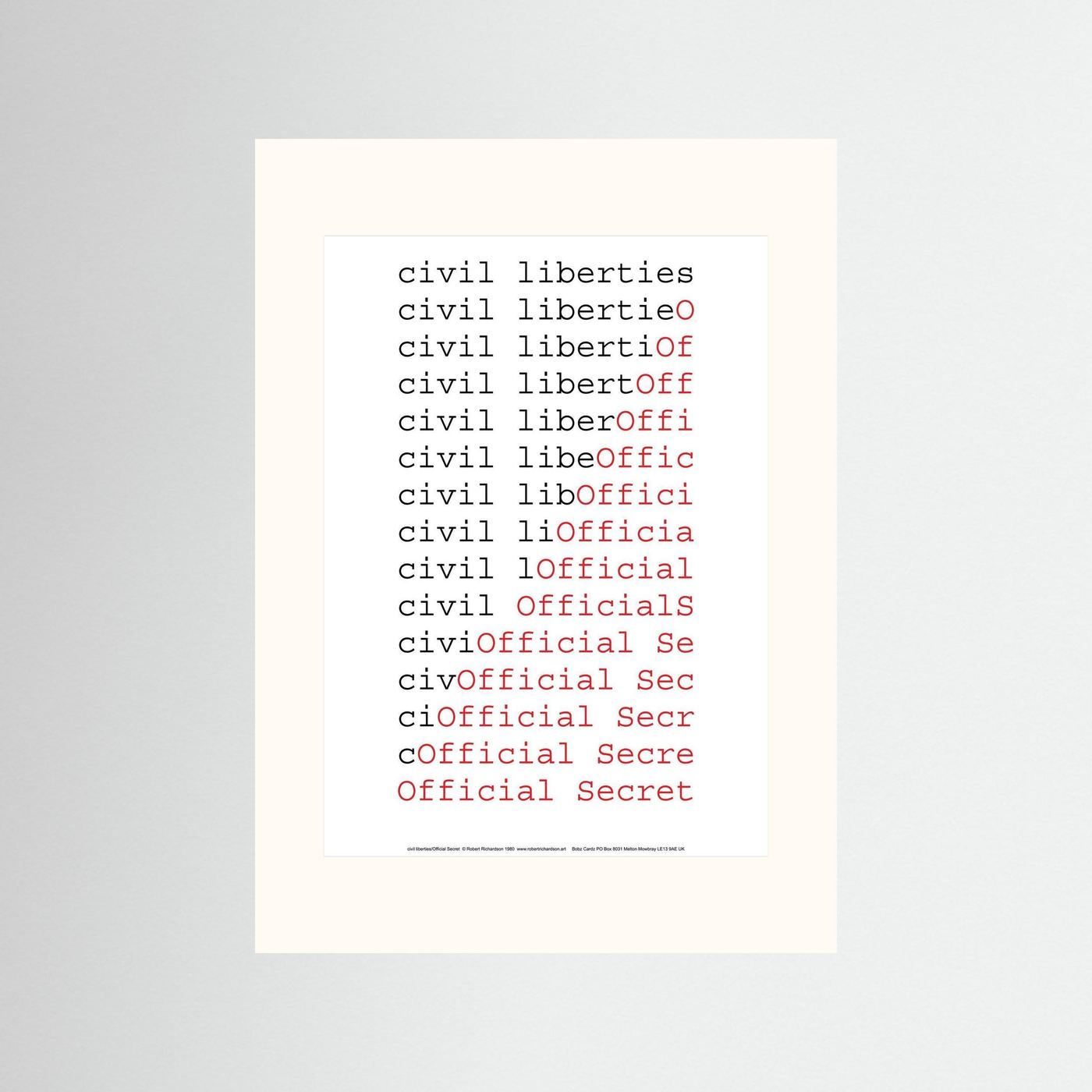 civil liberties/Official Secret