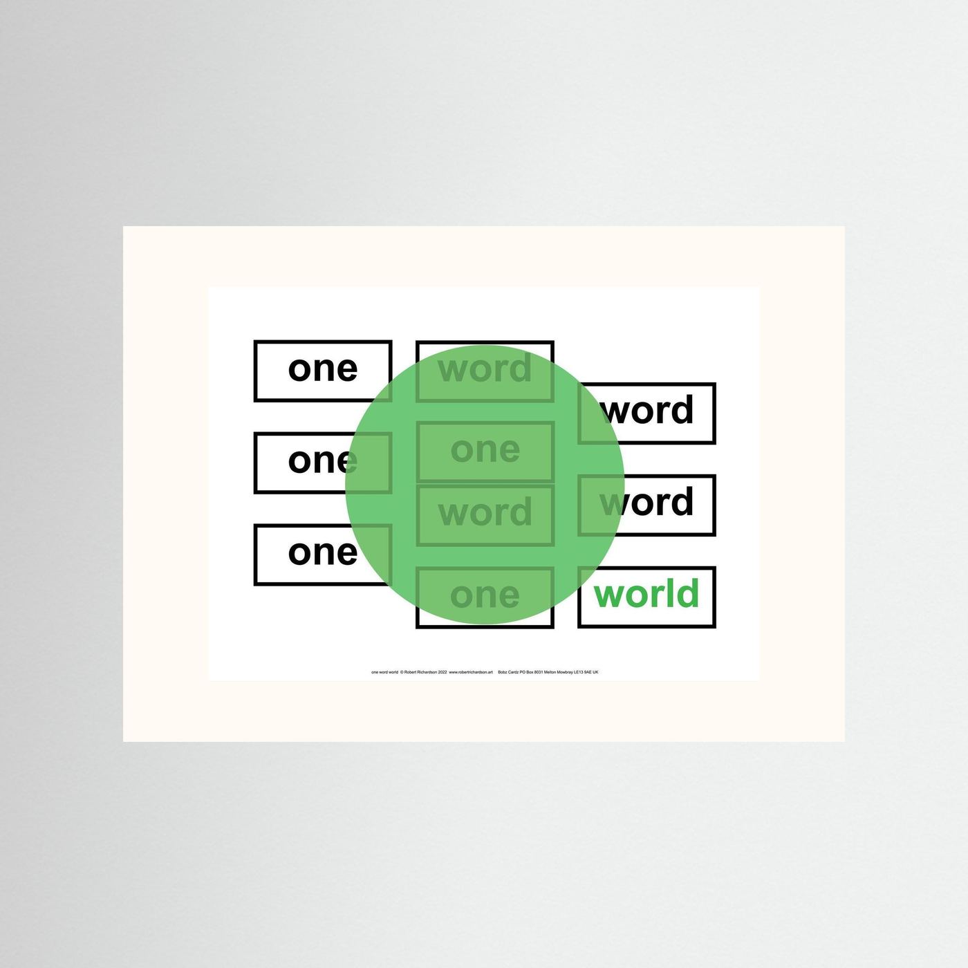 one word world
