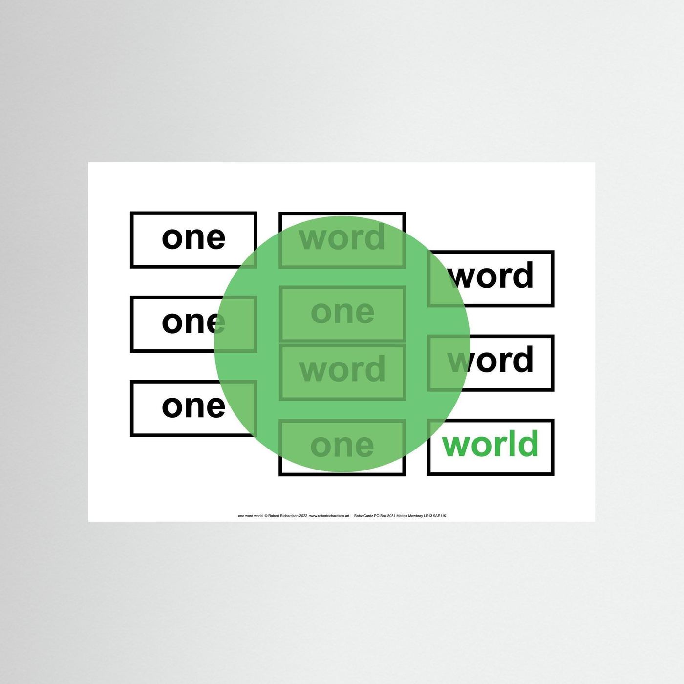 one word world