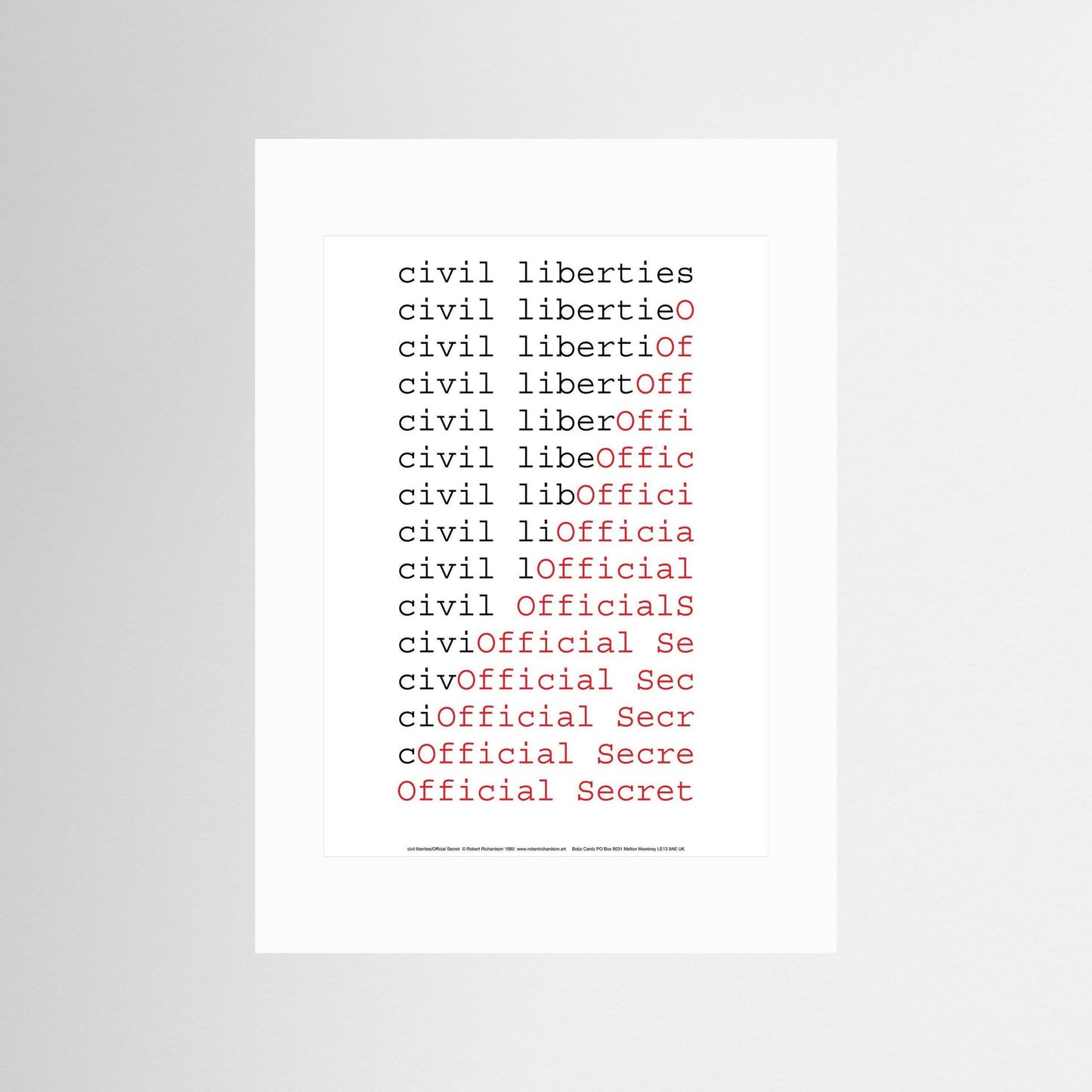 civil liberties/Official Secret